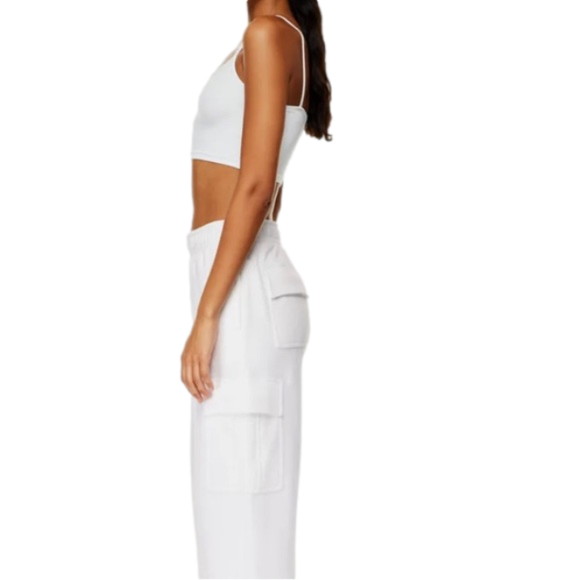 SOLD! TNA Chill Karelis Fitted Cropped Tank Top in White (Retail $25) - Picture 5 of 5